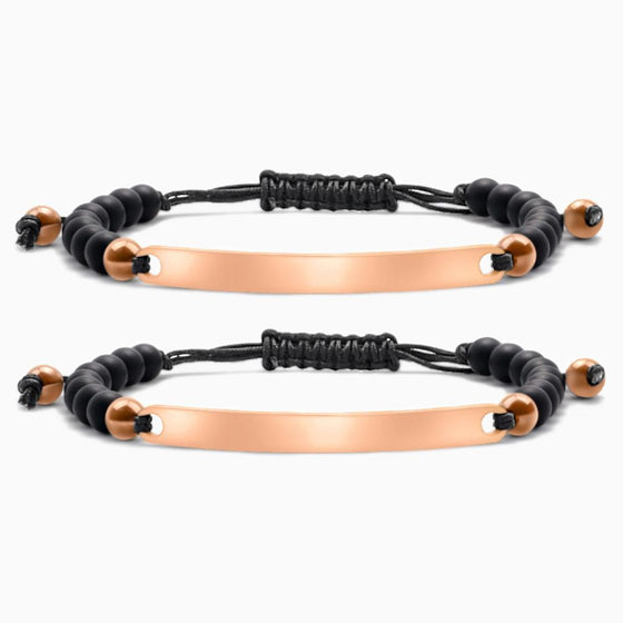 Rose Gold Partnerarmband mit Gravur - Otanto